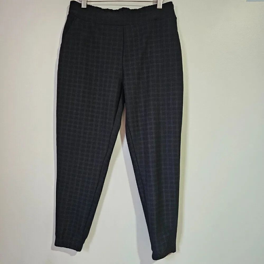 EUC MAZE COLLECTION PLAID PANTS SOFT JOGGER STYLE SIZE LARGE